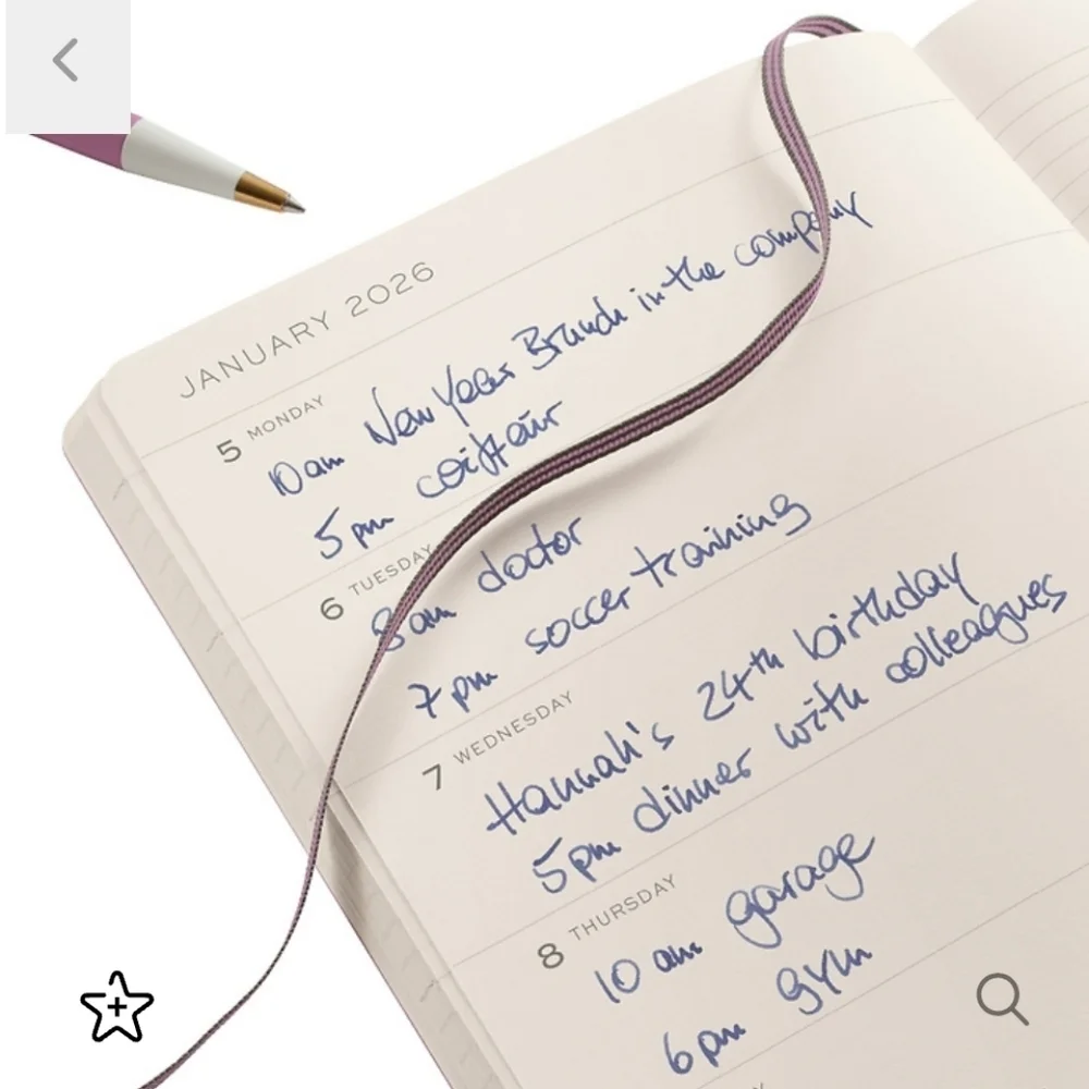 ❤️BUY 5 GET 3 FREE Weekly Planner & Notebook Medium (A5) 2026,18 Months, English
